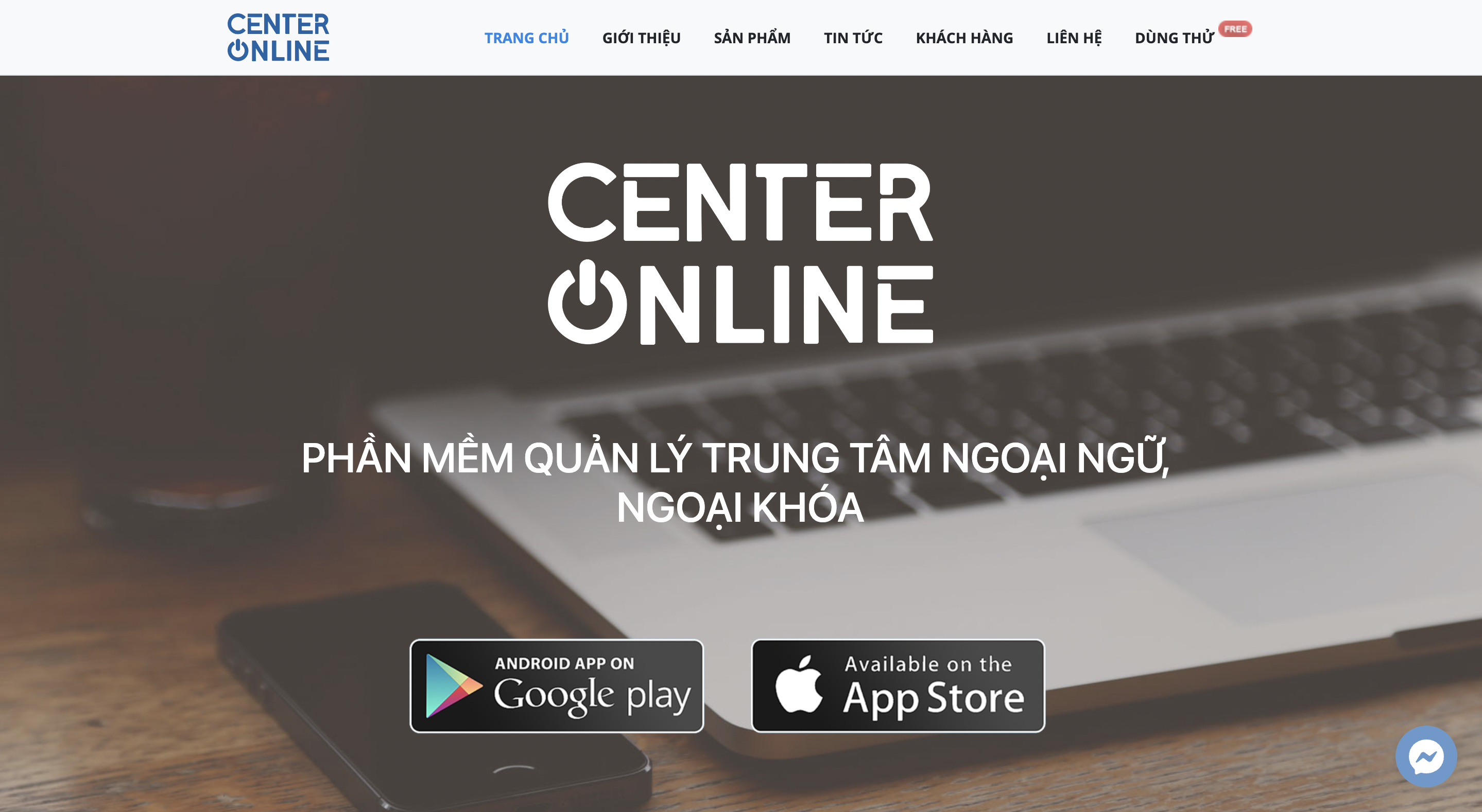 Phần mềm quản lý trung tâm ngoại ngữ và ngoại khoá - Center Online